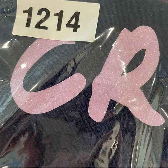 Victoria's Secret CRUSH Long Sleeve Tee Shirt Size in Photos Navy/Purple Sparkle - Picture 9 of 9